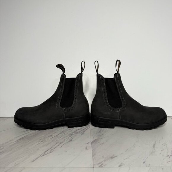 Blundstone 1630 Rustic Black Gray Chelsea Leather Boot 3.5 / 6.5 - Picture 8 of 16